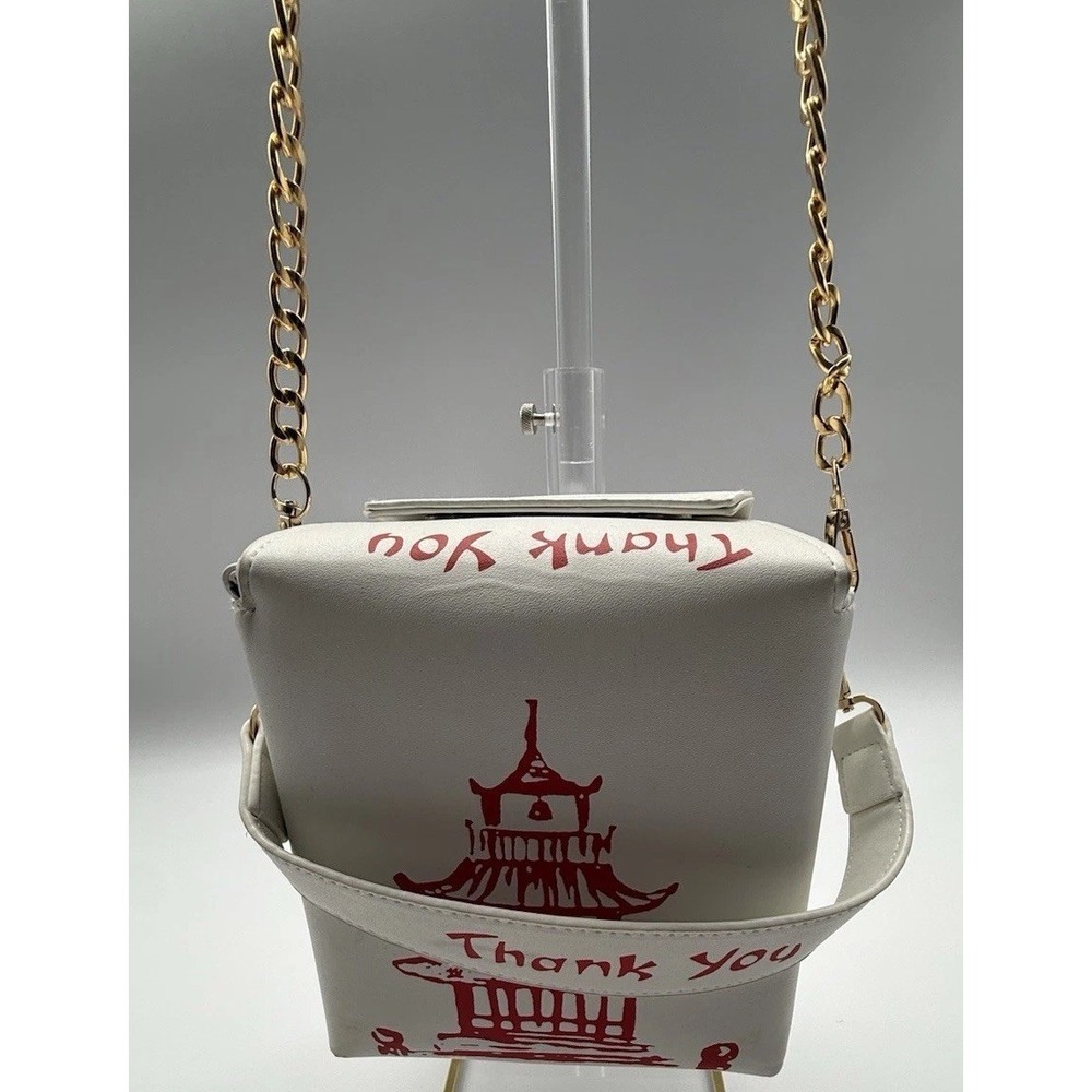 Chinese Take Out Takeout Clutch Thank‎ You BAG Purse Takeout Crossbody Bag - Picture 2 of 13